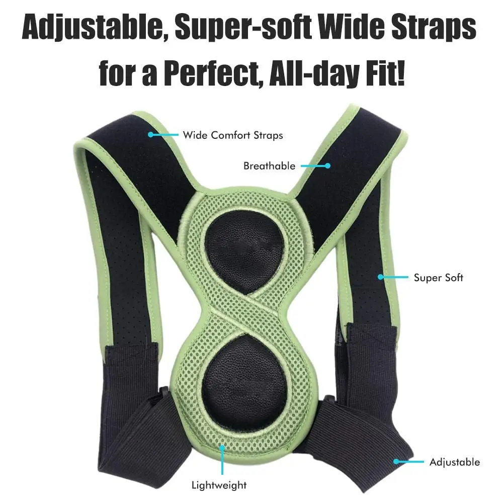 8 Shaped Posture Corrector Adjustable Upper Back Brace Support For Neck Back Shoulder Spine Posture Correct For Kids Adults