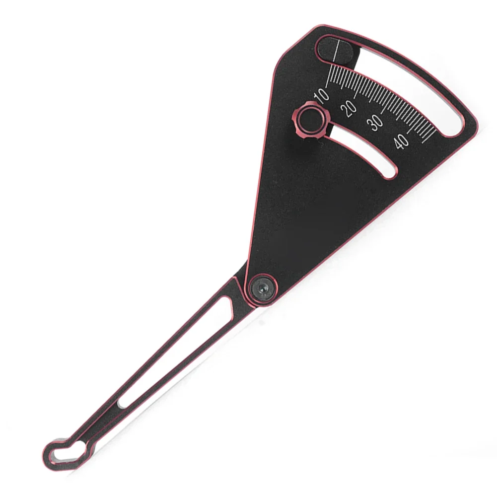 Adjustable Aluminum Alloy Ride Height Gauge 10-45mm High-Precision Markings For 1/8 And 1/10 RC Cars Trucks And Off-Road Vehicle