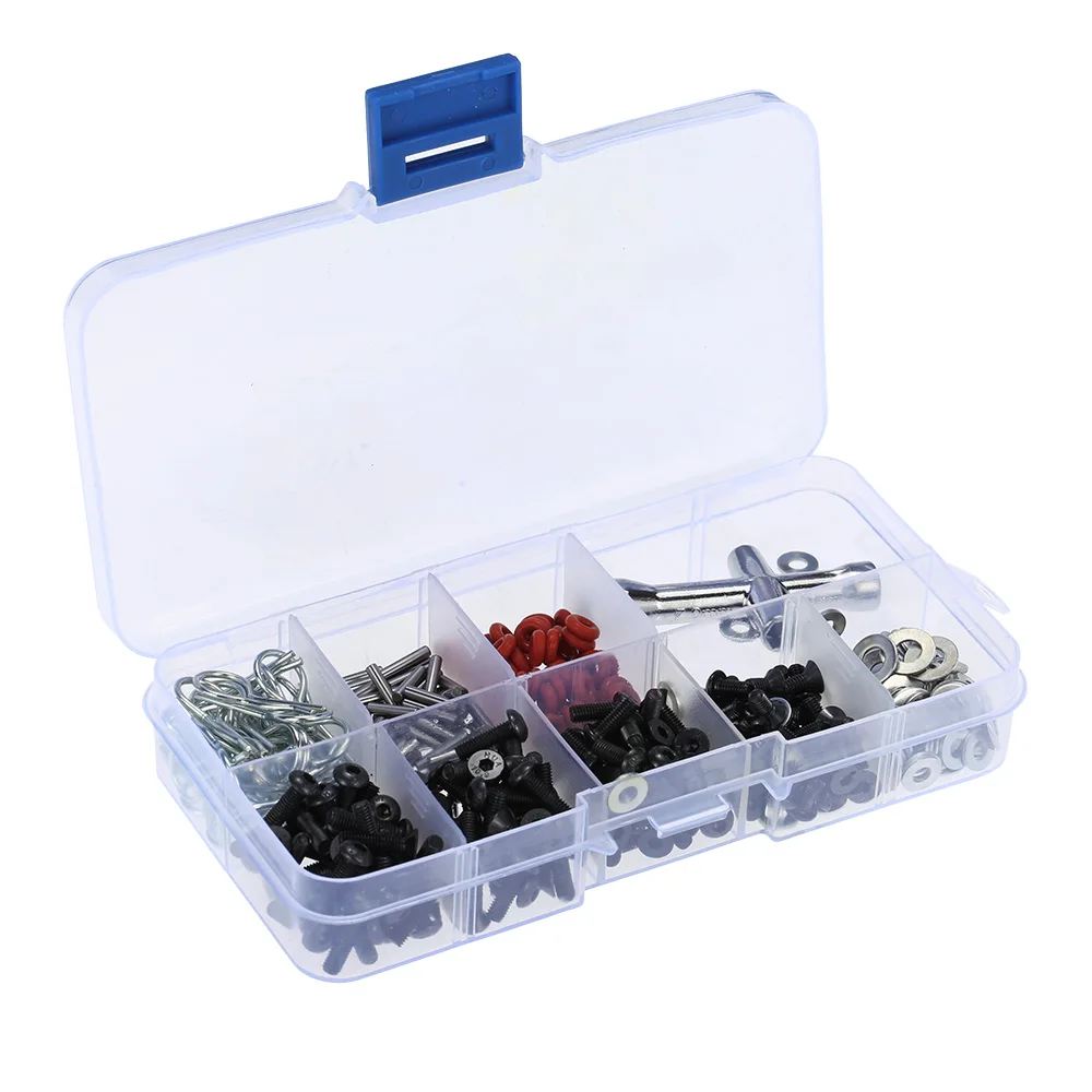 Very practical Special Repair Tool and Screws Box Set for 1/10 HSP RC Car include 270 Pcs Hexagon Wrench RC Parts