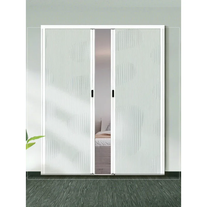 Kitchen Partition Folding Sliding Simple Punching-Toilet Gas Door