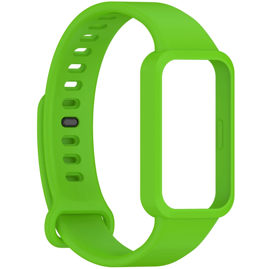 Weiches Silikonarmband für Xiaomi Smart Band 9, aktive Armband, Smartwatches, Zubehör, Armband für Redmi Band 3, Armband mit PC-Gehäuse – Detail 10