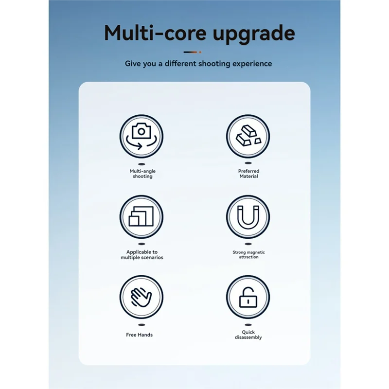 

A41Z-магнитное крепление для камеры DJI Action 5 Pro с вращающейся двойной шаровой головкой, магнитная подставка для автомобиля, магнитный кронштейн