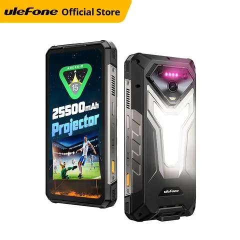 【World Premiere】Ulefone Armor 34 Pro 5G AI Rugged Phone 25500mAh Up to 32GB+512GB Built-in Projector 120Hz 6.95" NFC Smartphone