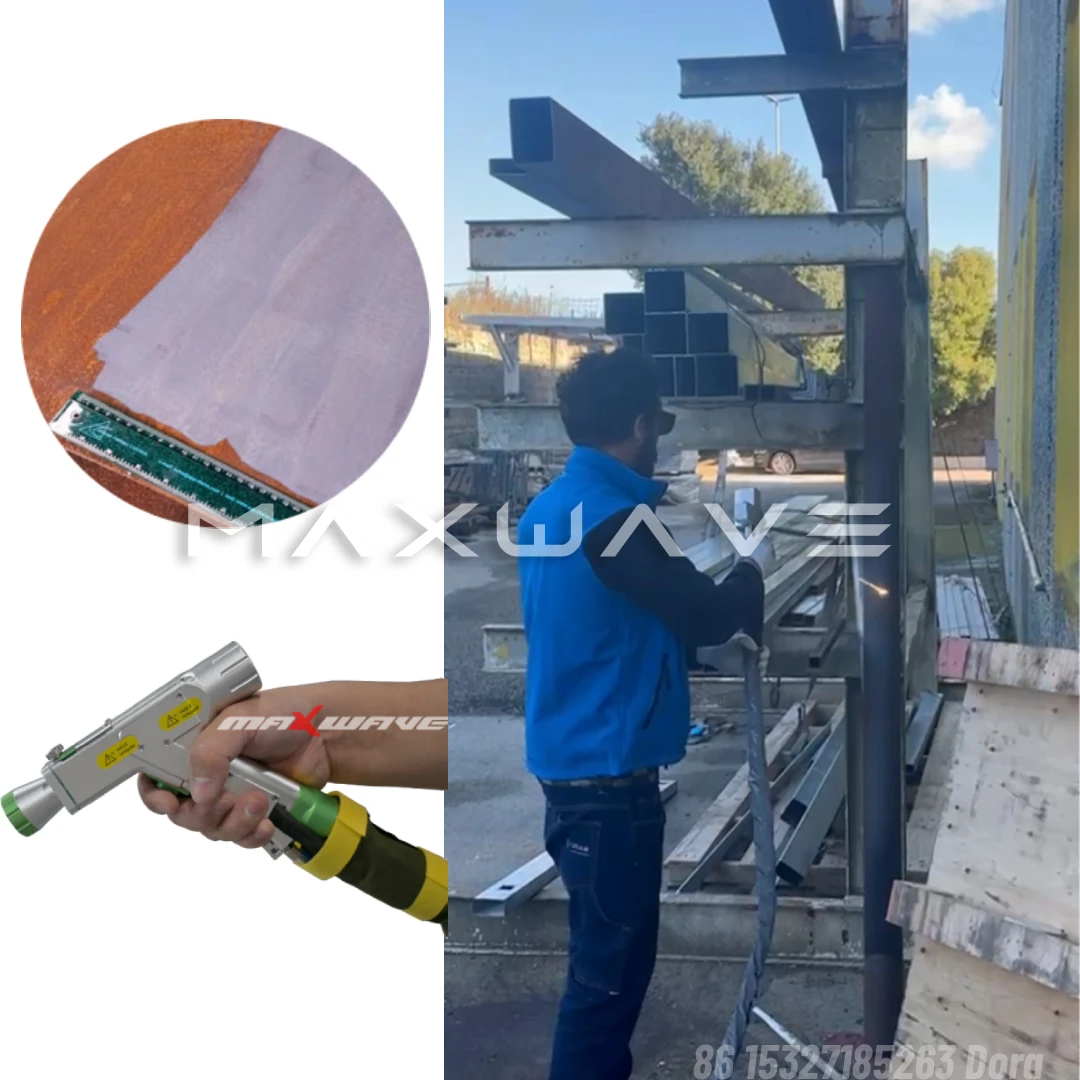 Industrial Laser Rust Cleaning Machine, Top Seller for Shipbuilding, Railway & Steel Structure Maintenance, High Power