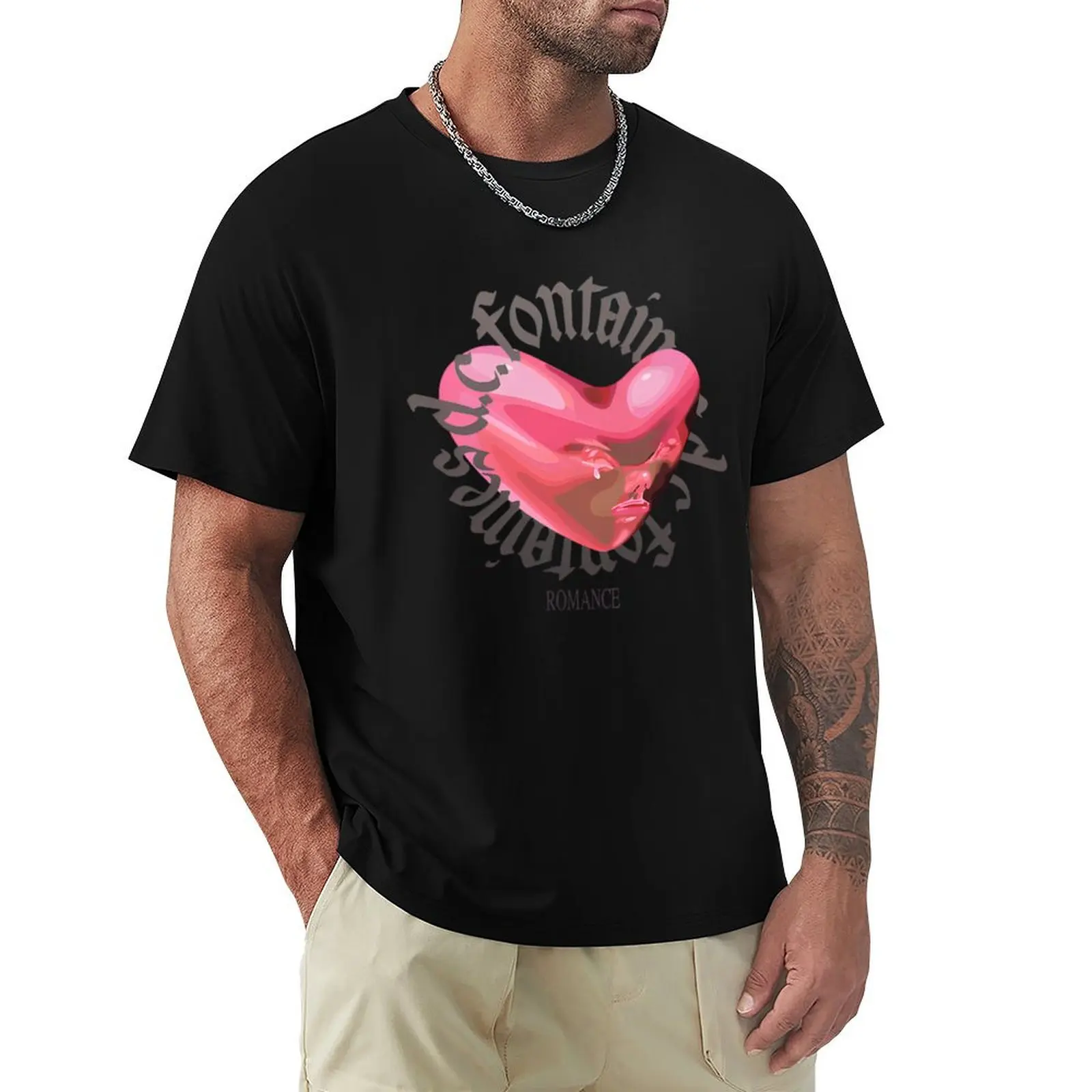 

Fontaines DC Romance T-Shirt for a boy anime figures mens t shirt graphic