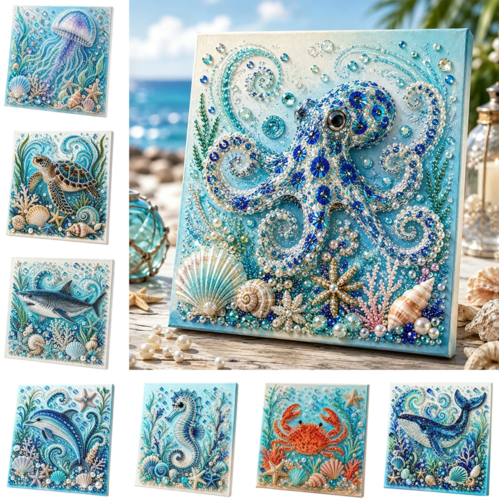 Art And Craft Nature - 3D Pearl Art DIY Kit Ocean