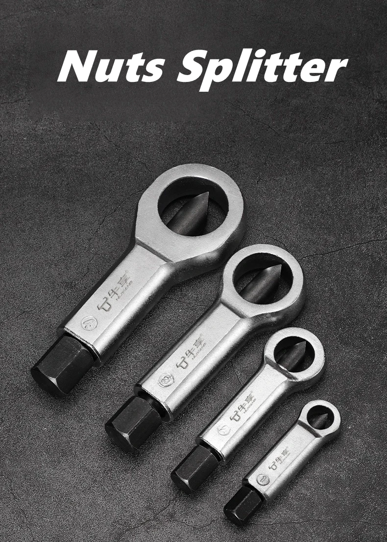 Ensemble de séparateurs de vis d'écrou, outils de démontage, disjoncteur d'écrou rouillé, extracteur de écrou en acier, séparateur métallique de craquelin d'écrou à pression manuelle