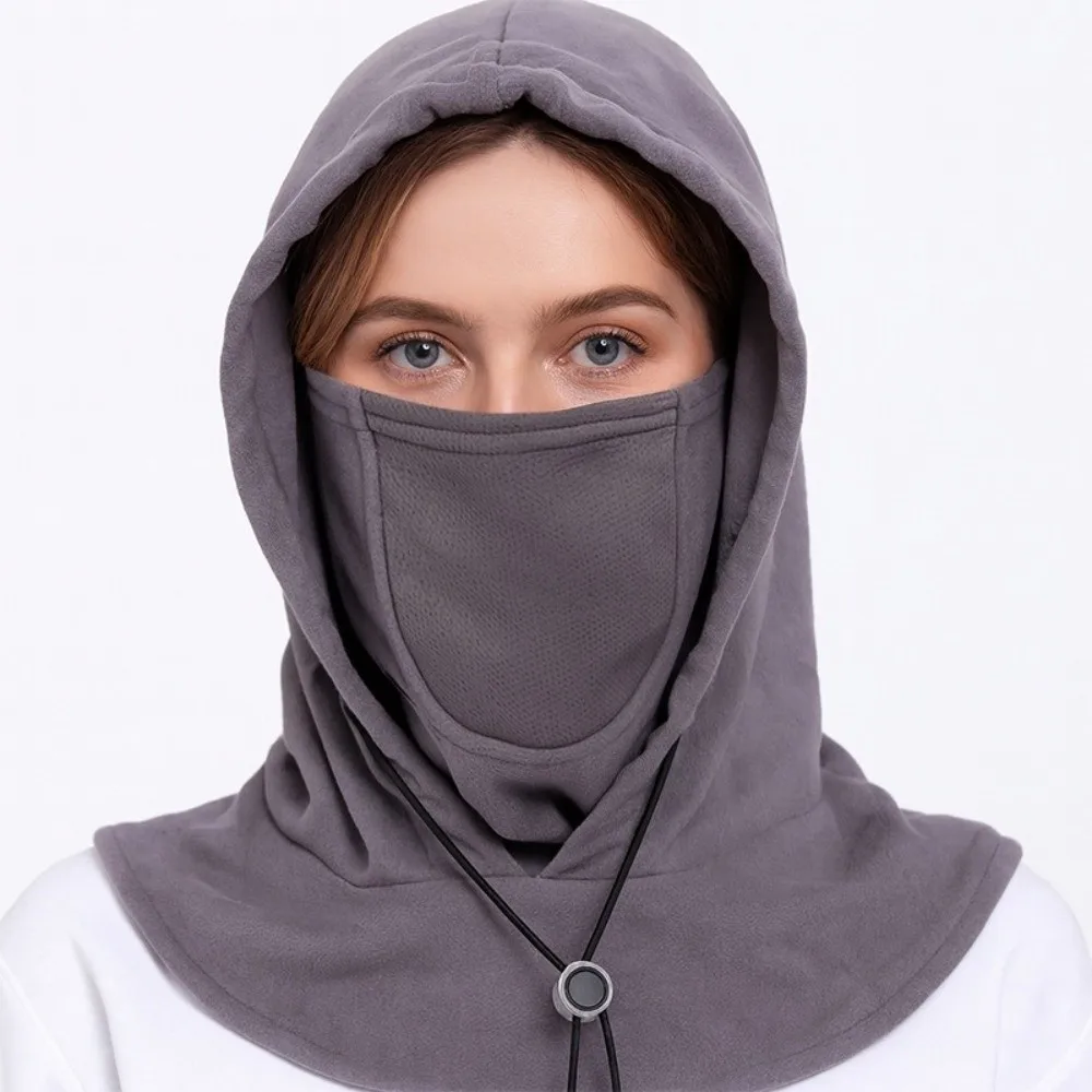 New Windproof Balaclava Hat with Mask Cold Proof Ear Protection Cap Warm Breathable Pullover Hats Winter