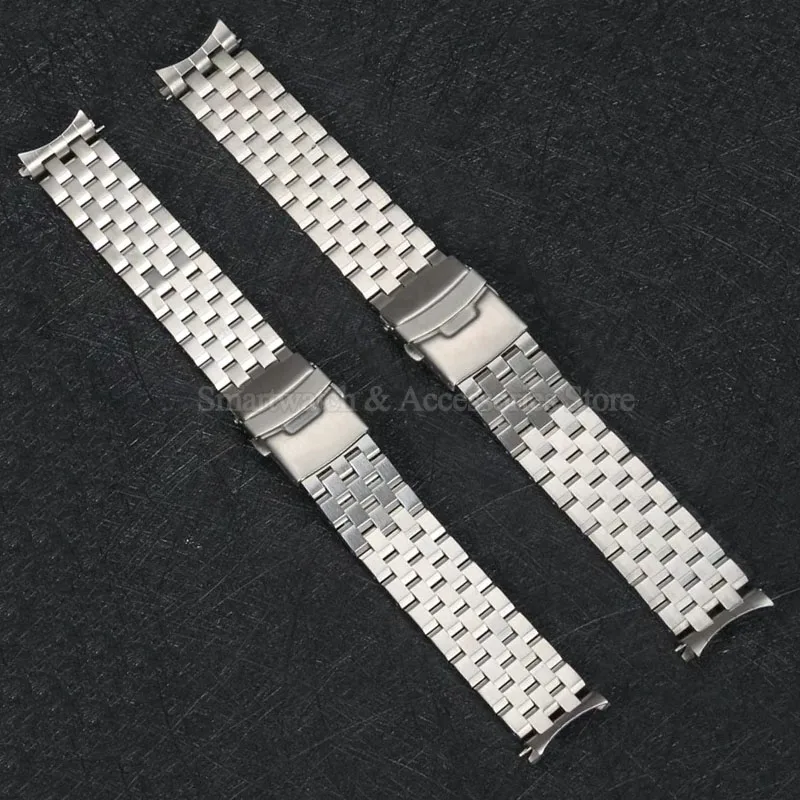 20mm 22mm Stainless Steel Watch Strap for Seiko SKX007/009 SKX173/175 Solid Steel Strap Folding Buckle Men Women Watch Bracelet