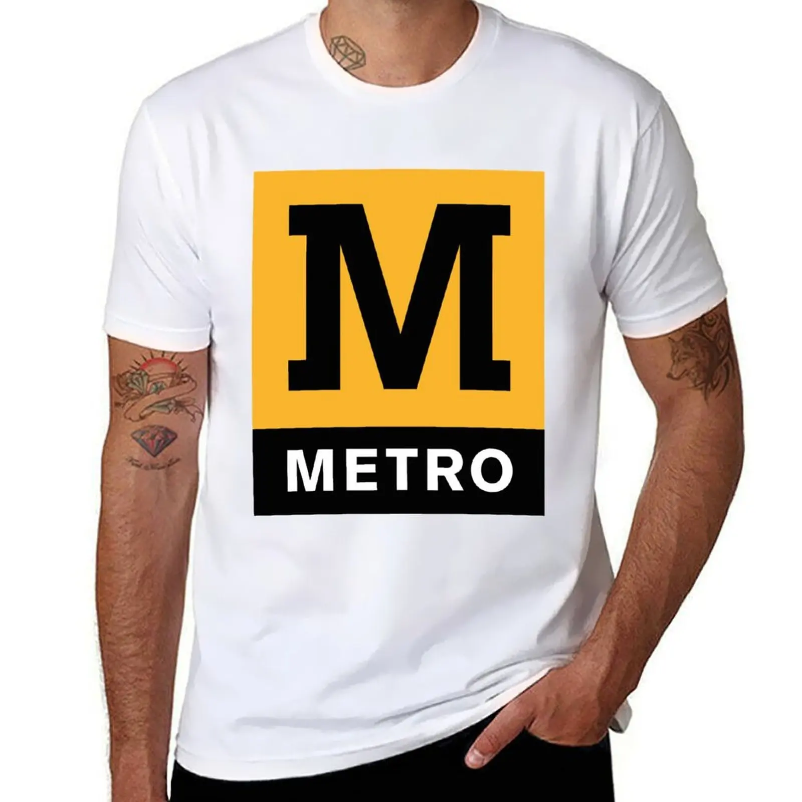 

Tyne And Wear Metro T-Shirt t shirt personalised man t shirts for men casual T-Shirt