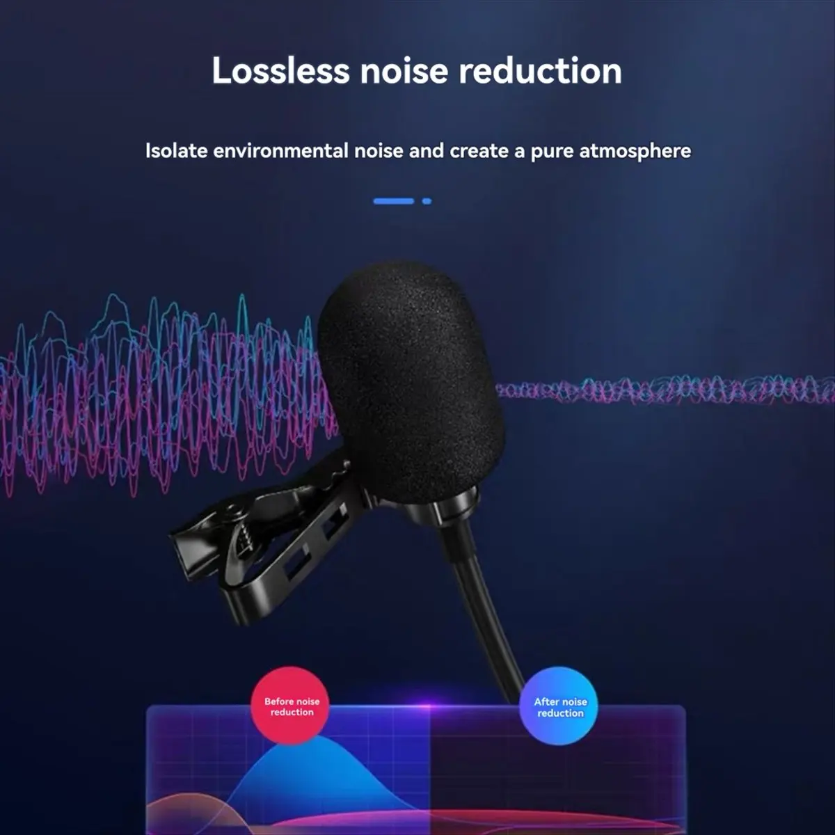 workjob Lavalier Live Mini Microphone Wired HD 48V 3-Pin XLR Connector Recording Device for Recording Sound Card, Live Broadcast