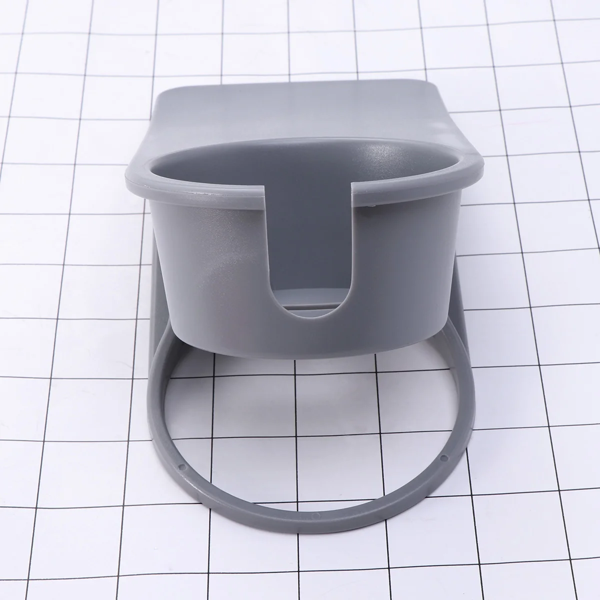 

Cup Clip Strong Abs Desk Organizer Coffee Water Bottle Stand With Cable Hole For Home Coffee Mug Holder Office Grey