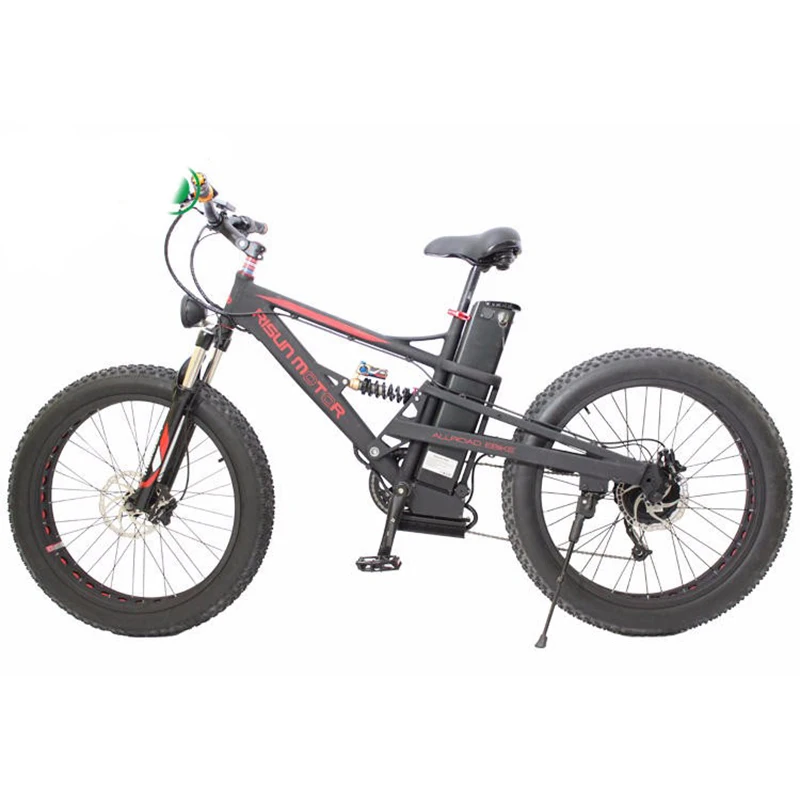 26Inch*4.0 Fat Electric Bike 48V 1000W 38HA Suspension Electric Bicycle