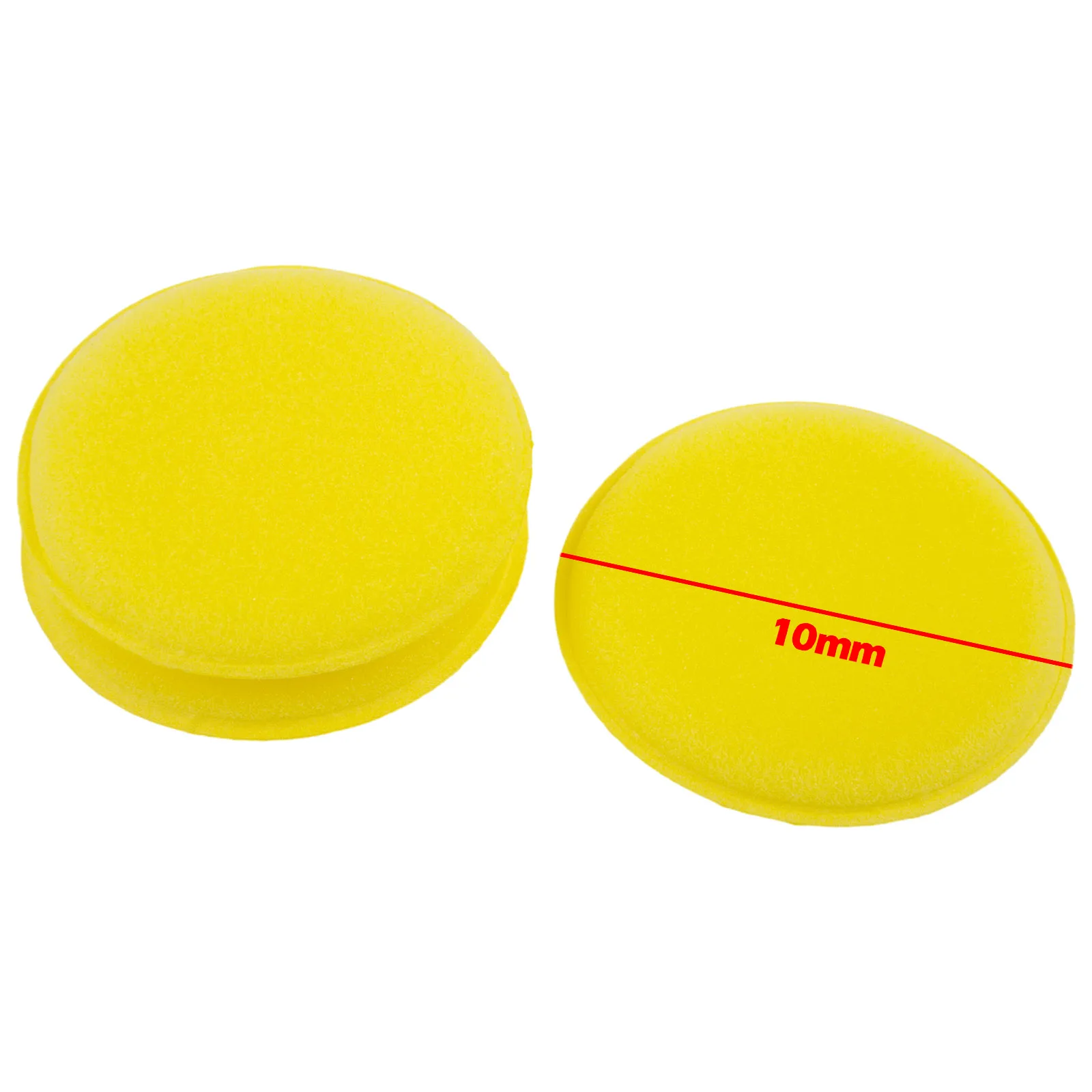 12pcs Cleaning Sponges Yellow Polishing Foam Sponge Wax Applicator Cleaning Pads For Glass Floor Window Car Washing Cleaner Tool