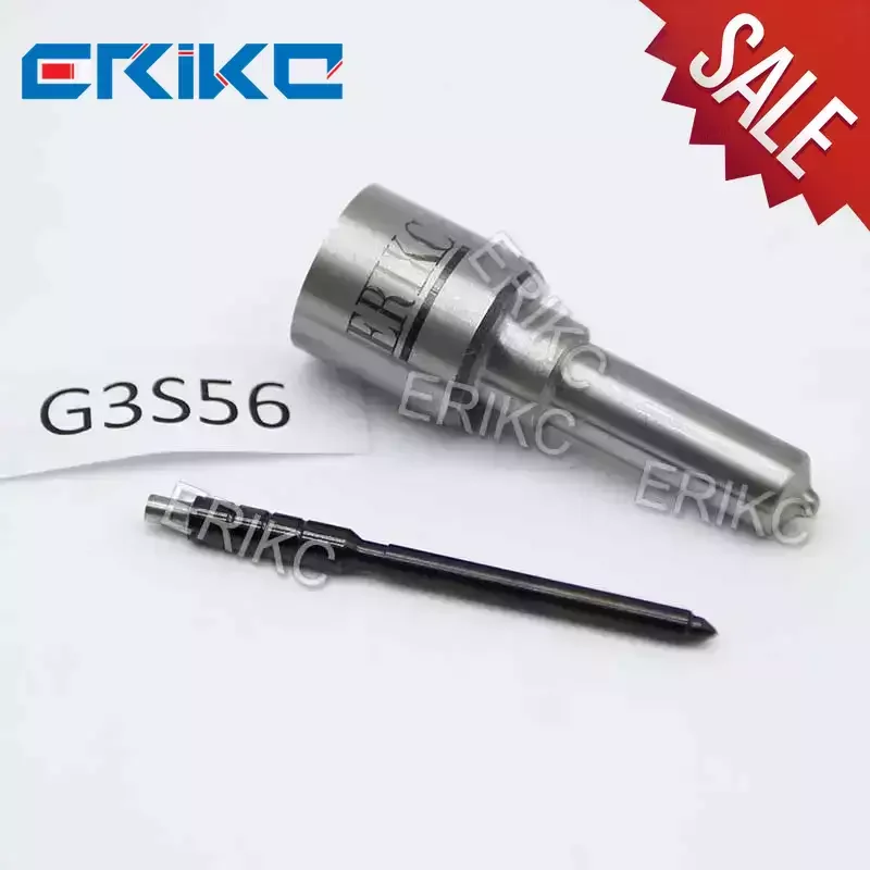 ERIKC Nozzle Sprayer Black Needle G3S56 Common Rail Diesel Atomizer Injector G3S56 Nozzle Tip Parts for Denso Series Injector