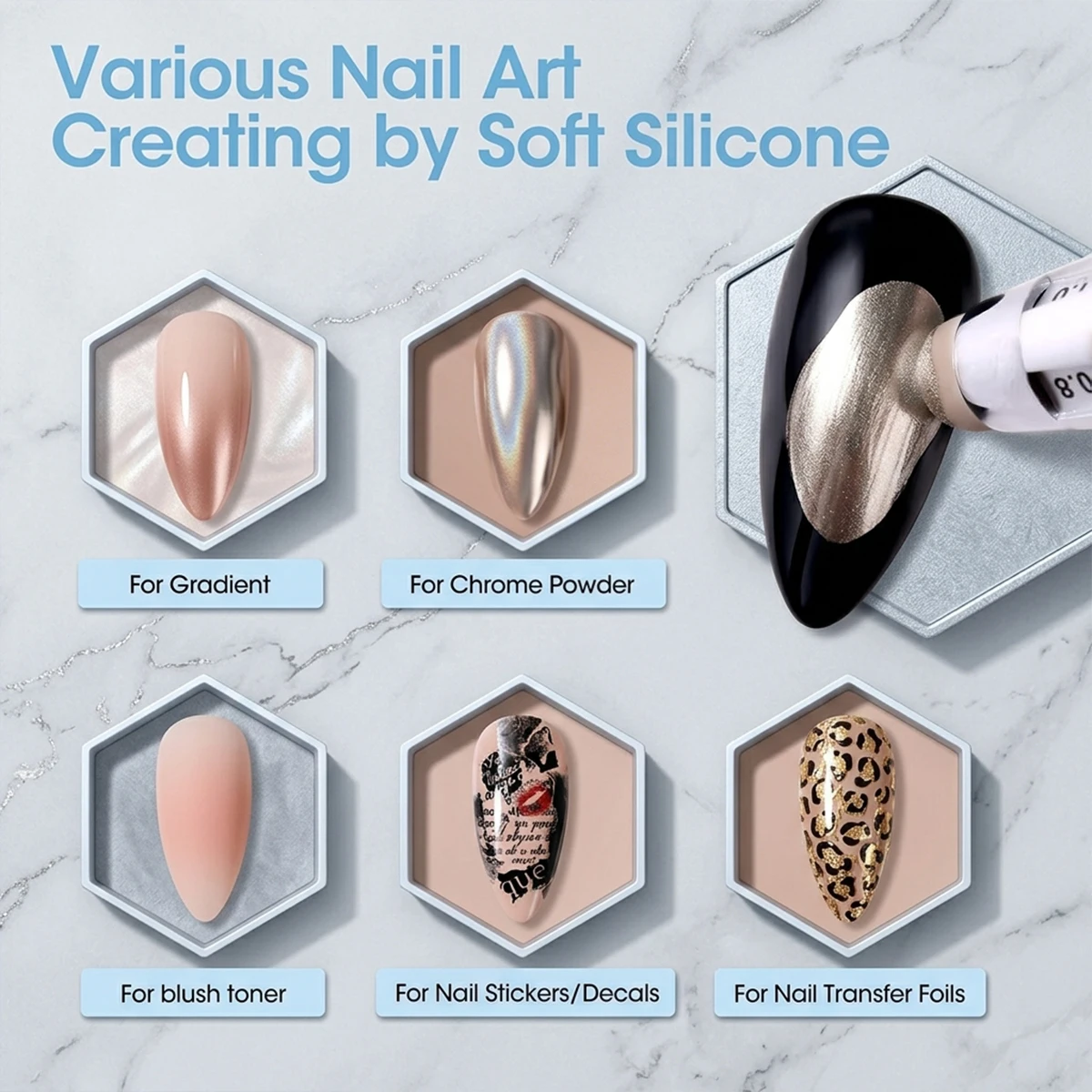 5-in-1 Nail Dotting Pen Art Tools Ballpoint Pen Design Nail Art Tip Dot Paint Manicure Kit for Dot Drawing Home And Salon Use view 5