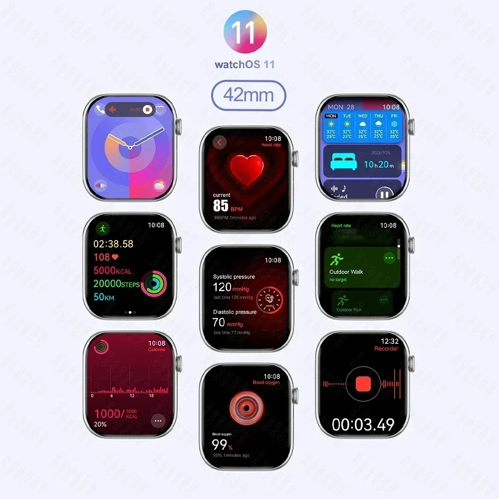 سلسلة ساعات جديدة 10 صغيرة لساعة أبل 10 ساعة ذكية للرجال ثلاثية الأبعاد موسيقى محيطة فيديو NFC بلوتوث دعوة ساعة ذكية لنظام أندرويد l0S #6