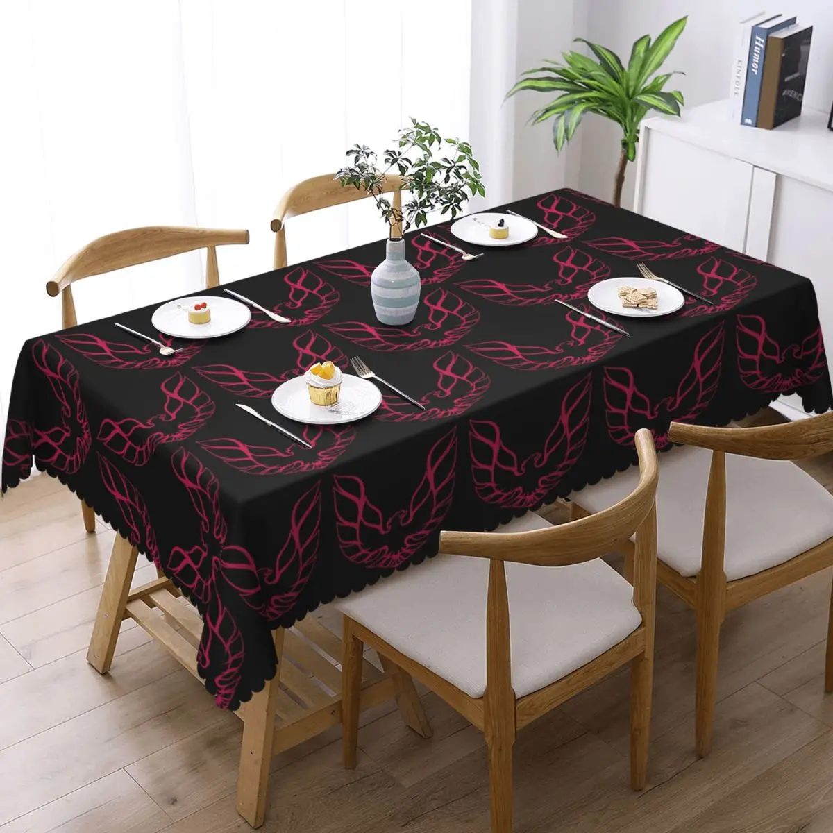Trans Am Firebird Bandit Golden Custom Rectangular Tablecloth Waterproof Table Cover for Dining Events Table Cloth
