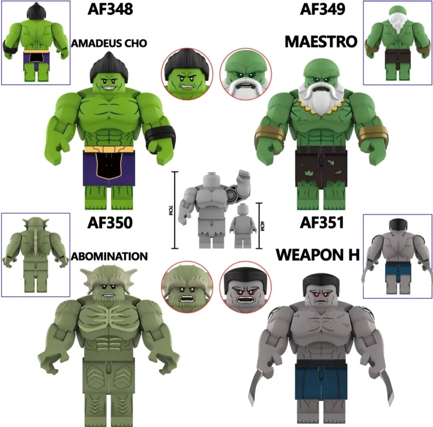 Blocs de construction de personnages de héros Hulk, film AF345, jouet classique, figurines d'action, briques, Puzzle, jouets pour garçons, cadeau pour enfants, nouvelle collection 2025