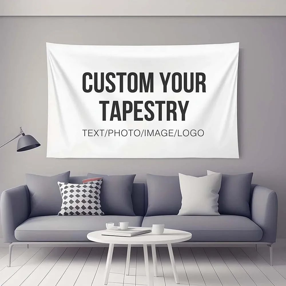 Customized Tapestry Background Cloth Mandala Boho Hippie Wall Hanging Room Decoration Print Your Photo Custom Home Decoration