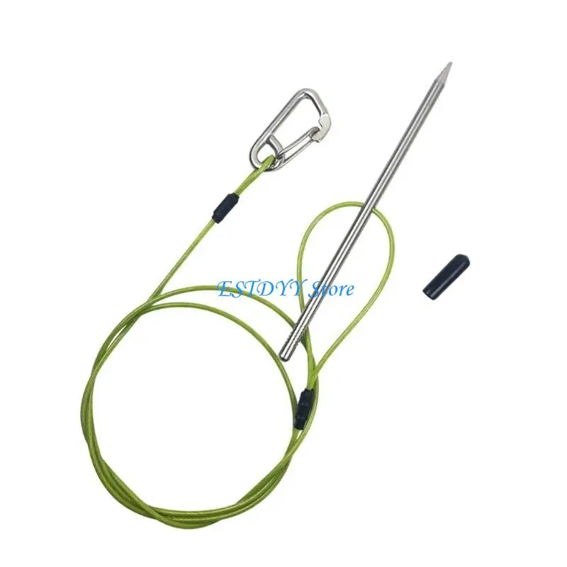 G6DE Fish Stringer Stainless Cable Fishing Big Game Fish Needle Hook Stringer Fish Holder for Diving Quick Handspear - view 2