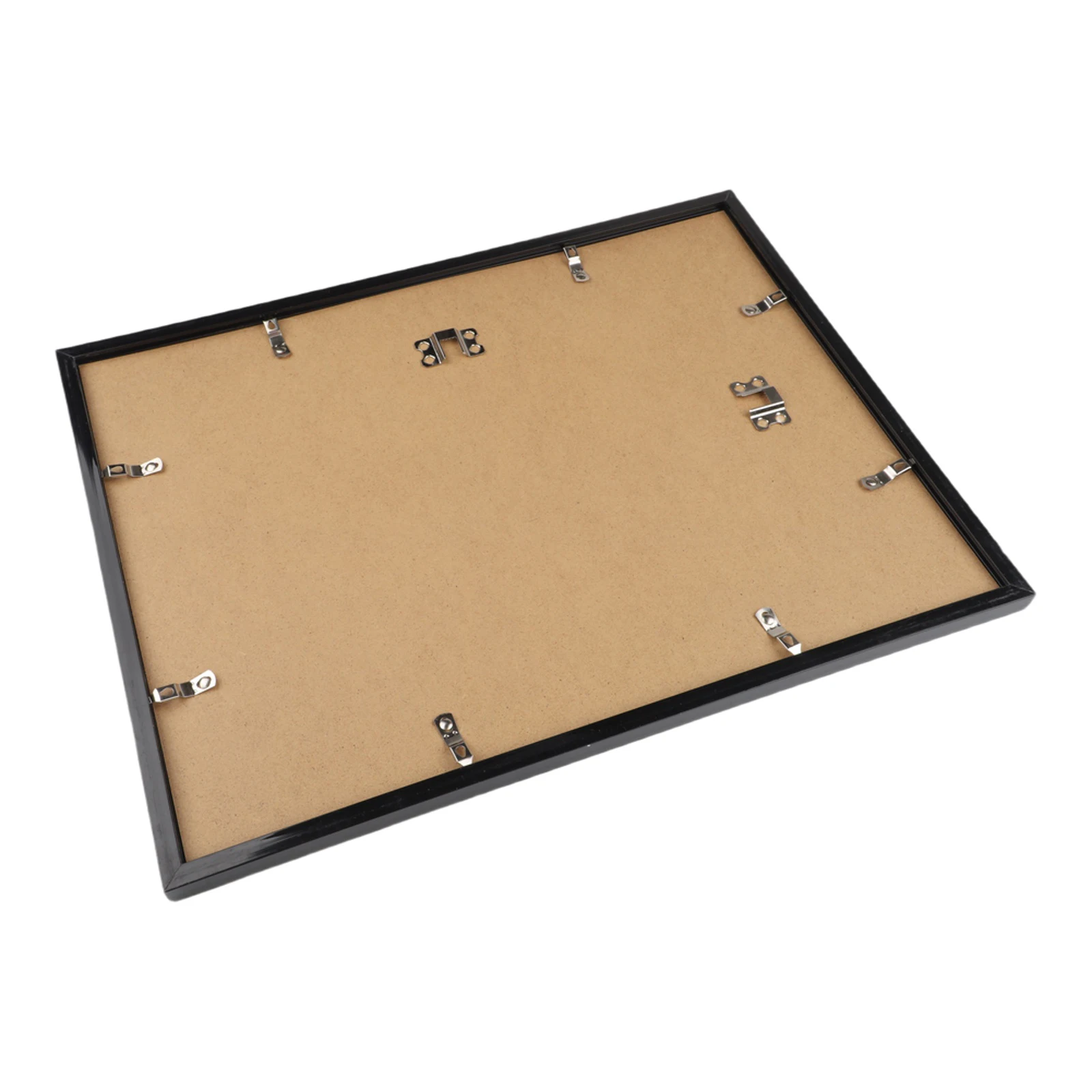 12 x 16 inch photo frame with cardboard support and PVC construction designed for both desktop placement and wall hanging