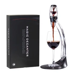 Aerador De Vinho Conjunto Com Filtros, Decanter, Pourer, Bico, Purificador, Difusor De Suporte, Ar De Aeração, Filtro, Jantar, Bar