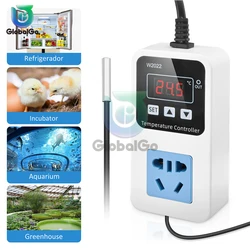 W2022 Thermostat 1500W Smart Digital LED Display Microcomputer Temperature Controller AC110/220V US/EU Plug