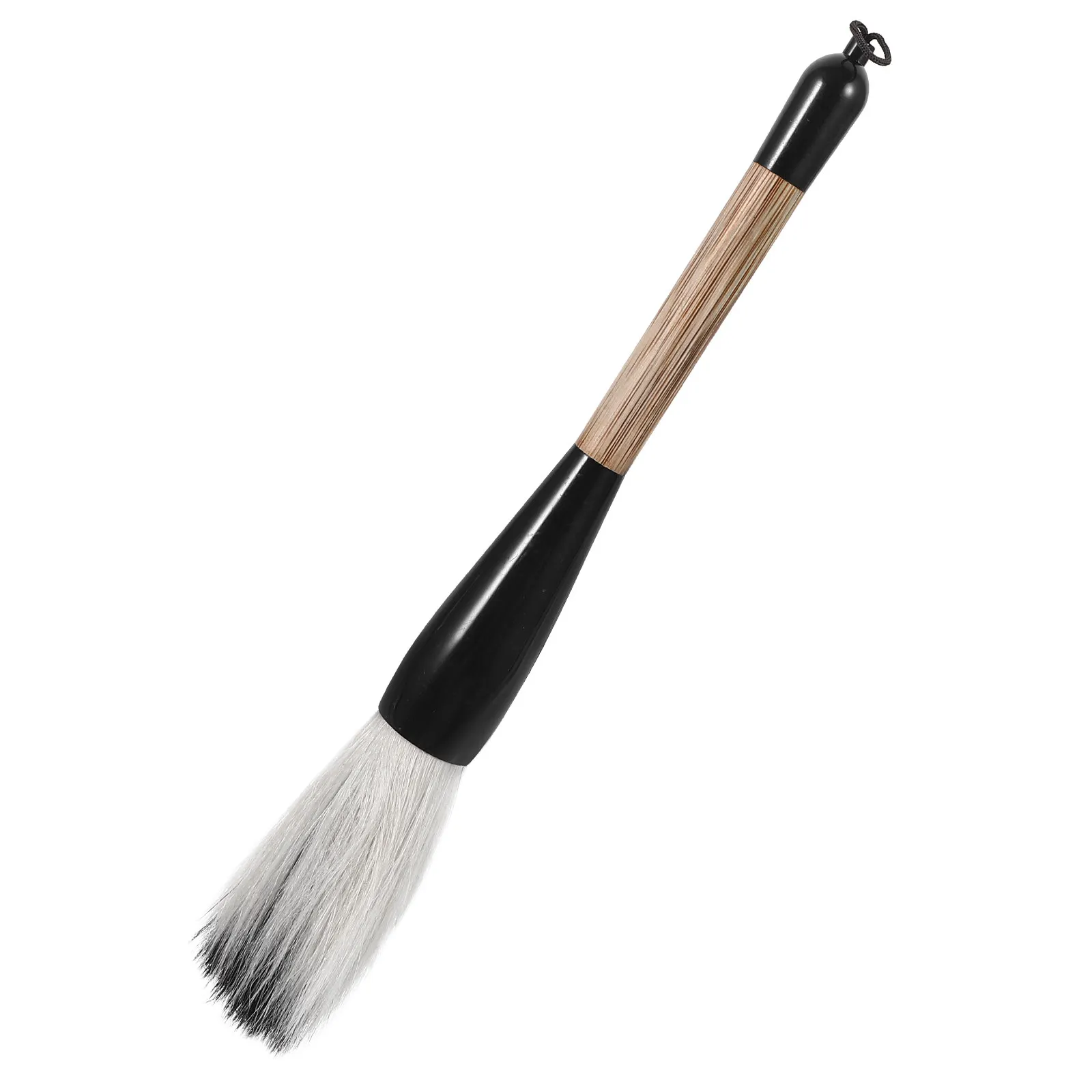 Chinese Caligraphy Brush Set for Beginners Wood Handle Wool Horsehair Tip Round Smooth Comfortable Hold Portable Lightweight