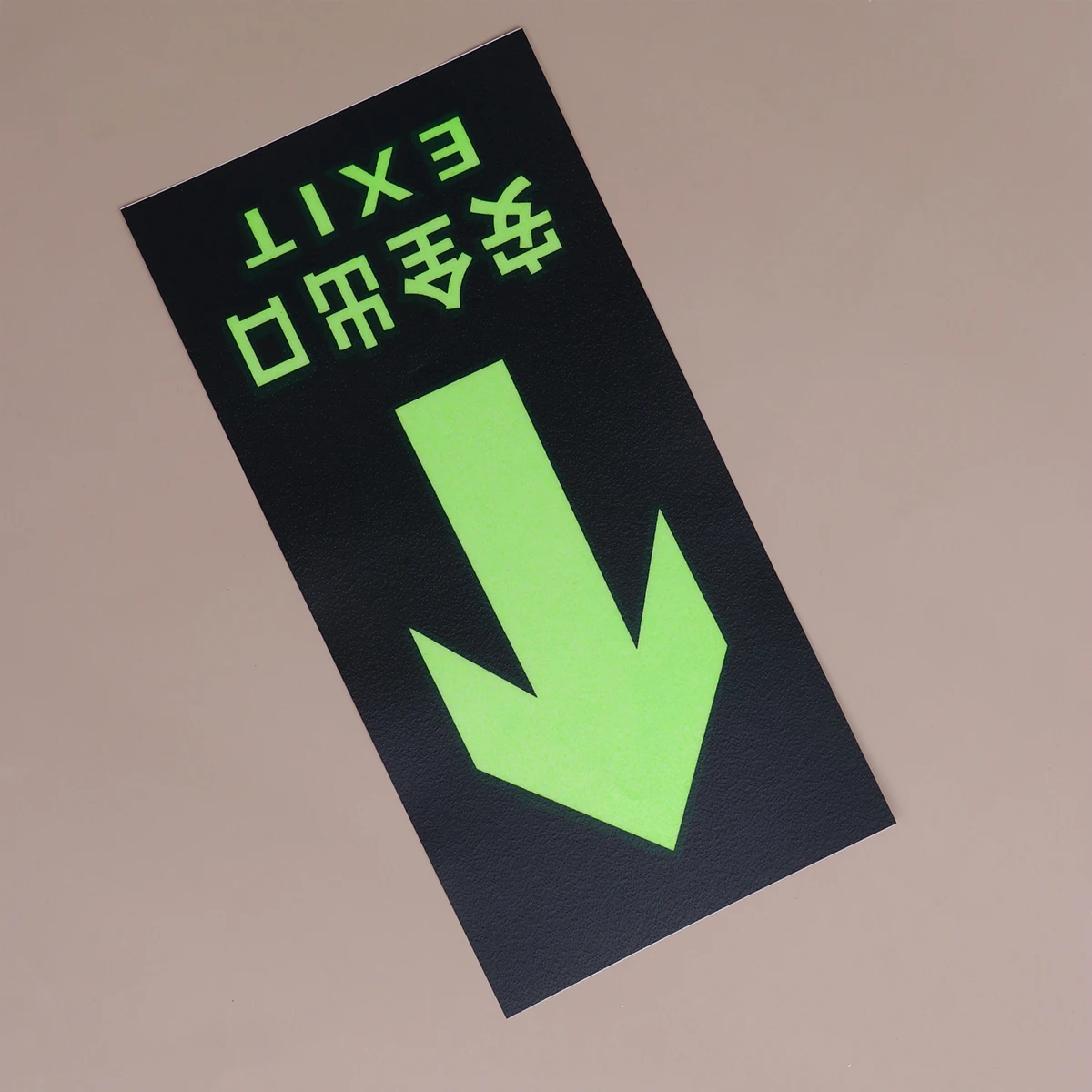 

8 Pcs Emergency Safety Exit Sign Window Stickers Luminous Fluorescence Wall Decal Door