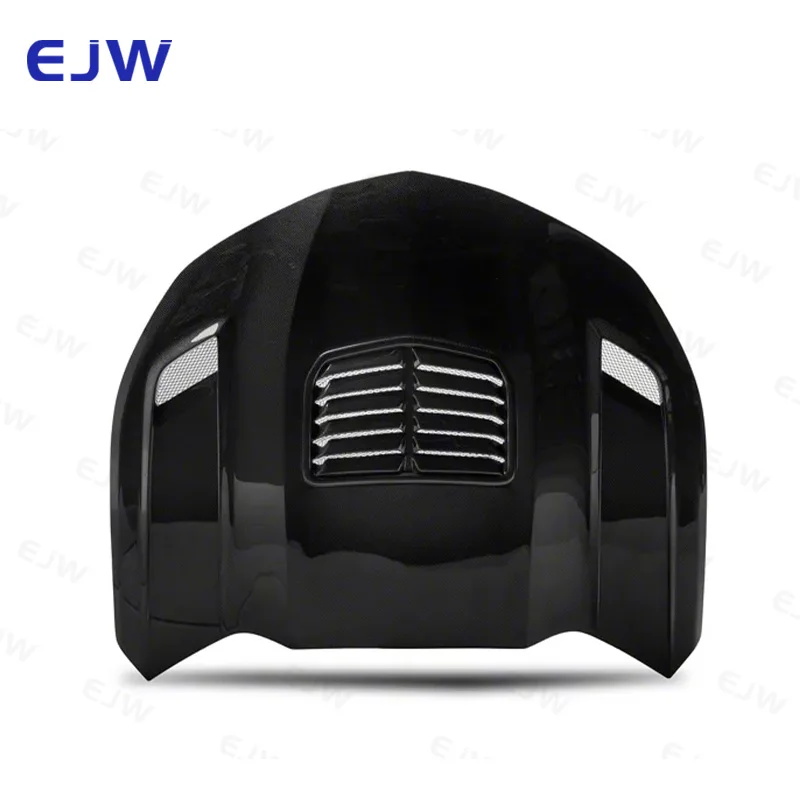 EJW MBJ Style High Performance Carbon Fiber Hood Protection 2016+ Chevrolet Camaro (6th Gen) Black Bolt-On Includes Bolts New 1