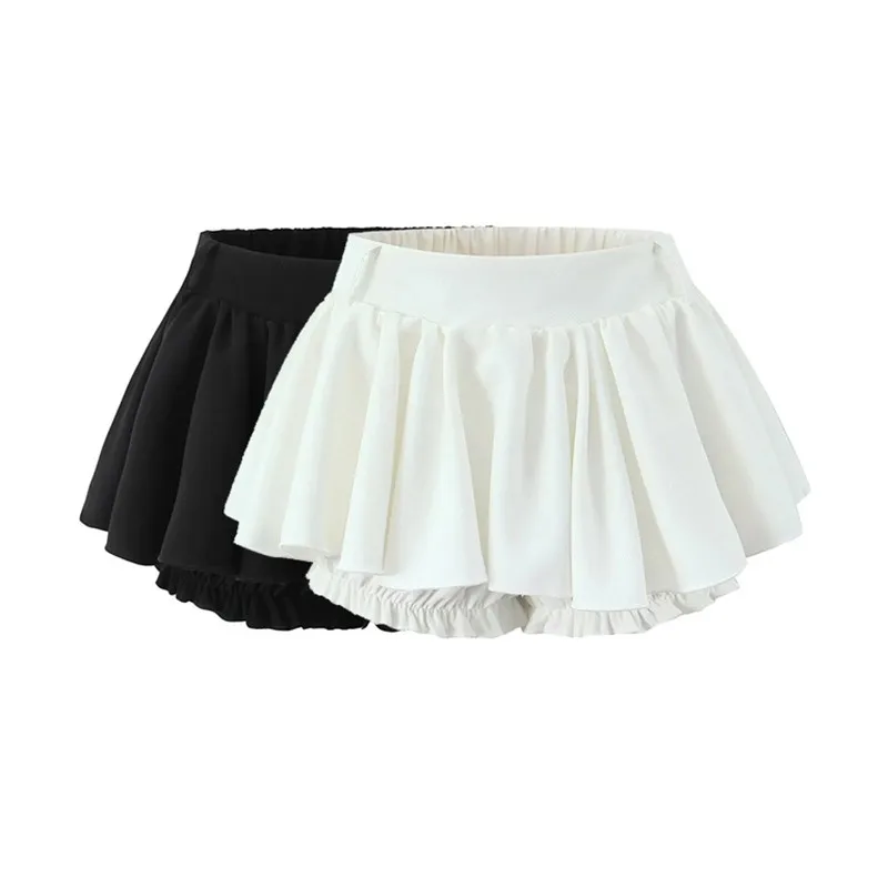 

Faionable White ature f-length Skirt with Lace Design for Women Spring 2025 Anti-exposure Ultra-ort Sle
