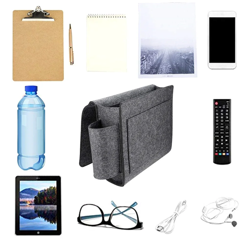 

felt bag bedside organizer felt storage bag felt case felt pouch bedside bag