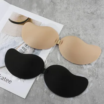 Busto in silicone riutilizzabile Copri capezzoli Pasties Adesivi Seno di mango Autoadesivo Reggiseno invisibile Nastro di sollevamento Reggiseno push up senza spalline