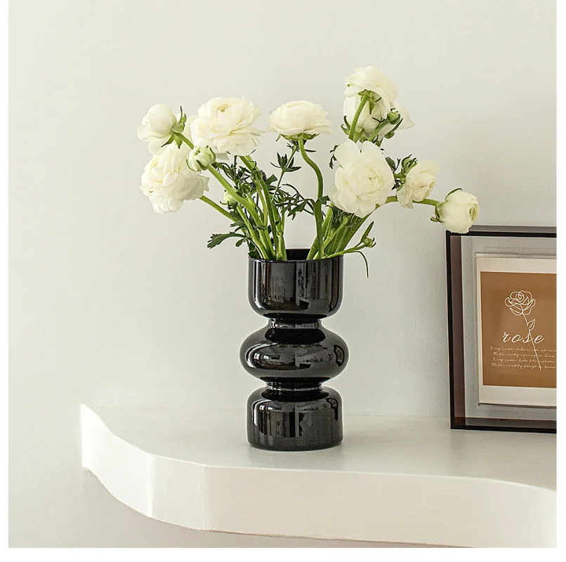 Venda quente ins vasos de vidro vasos transparentes decoração para casa ornamentos criativos fotografia adereços