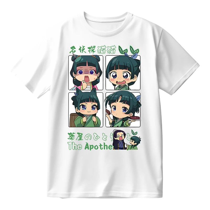 Summer Anime The Apothecary Diaries Oversized T Shirt Women Men O-neck Short Sleeve Funny Tshirt Maomao Cosplay Graphic Tees