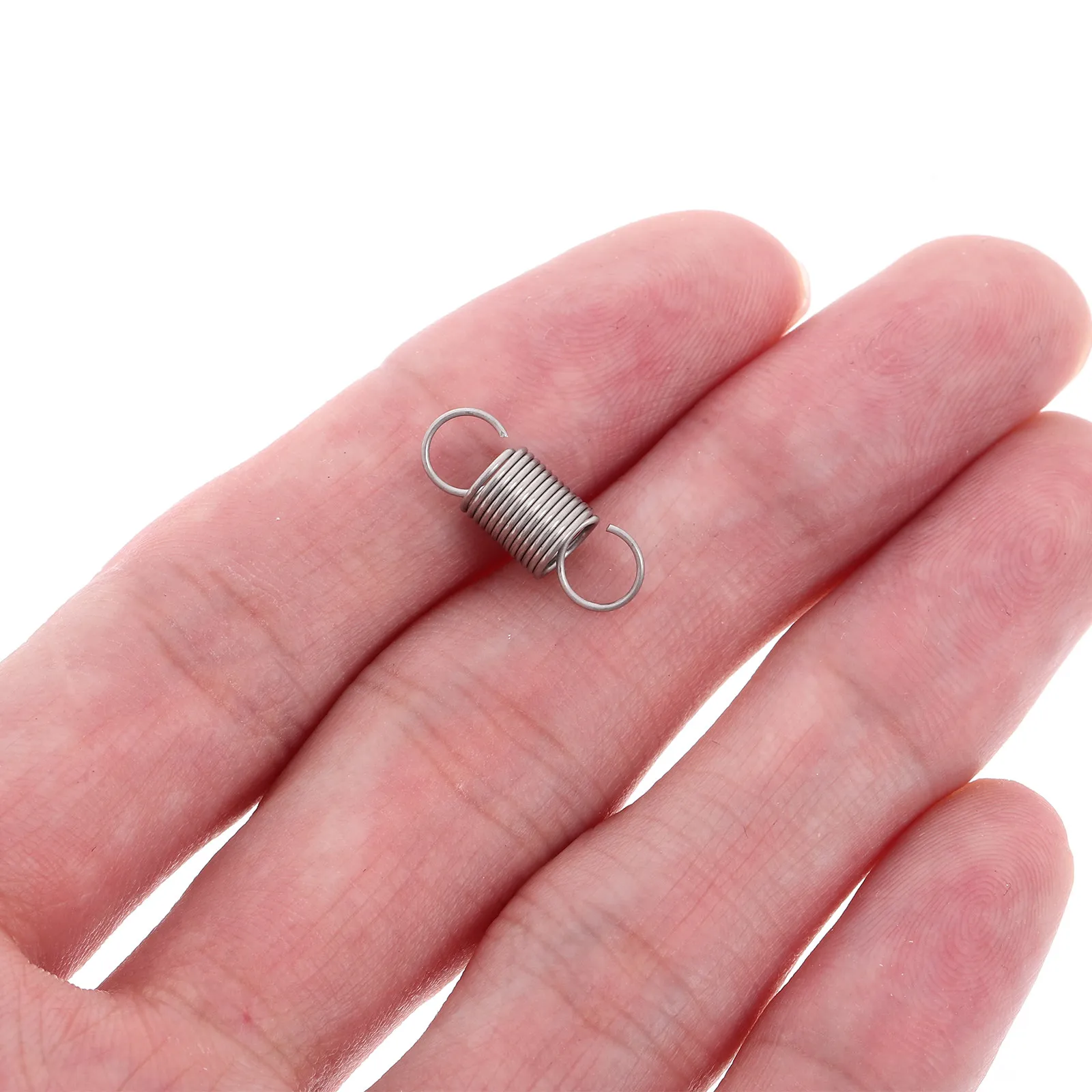 20Pcs Stainless Steel Mechanical Compression Springs Dual Hook Design for Boxing Bag Hanger Gym Suspension Trampoline Hook Tool