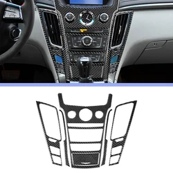 Center Console Panel Decoration Cover Trim Decal for Cadillac CTS 2008 2009 2010 2011 2012 2013 Car Accessories Carbon Fiber