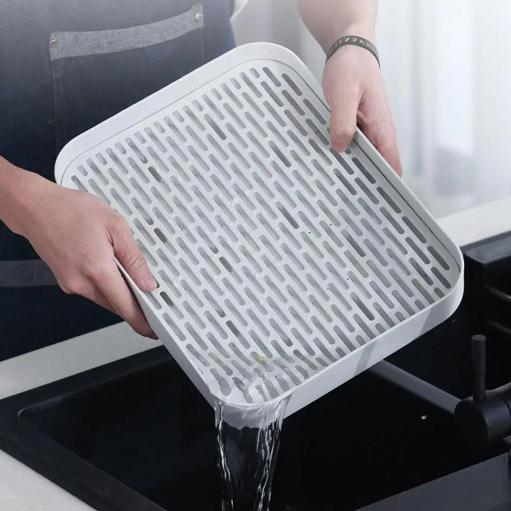 

Creative 1 pc Multi-use Double Layer White For Kitchen Sink Kitchen Organizer Fruit Tray Plates Rack Dish Drying Rack