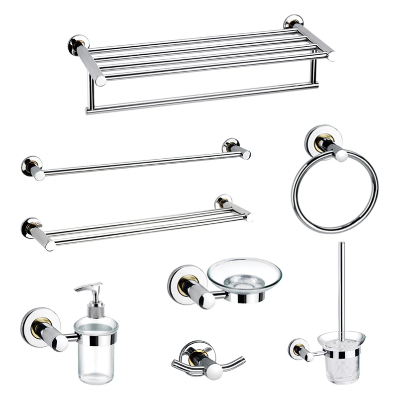 

stainless steel hardware modern bathroom accessory set