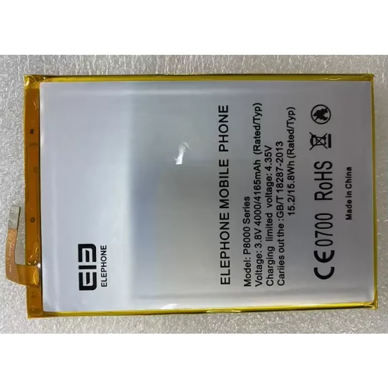 For Elephant P8000 Series Elephone P8000 Brand New Mobile Phone Battery 4165MAh