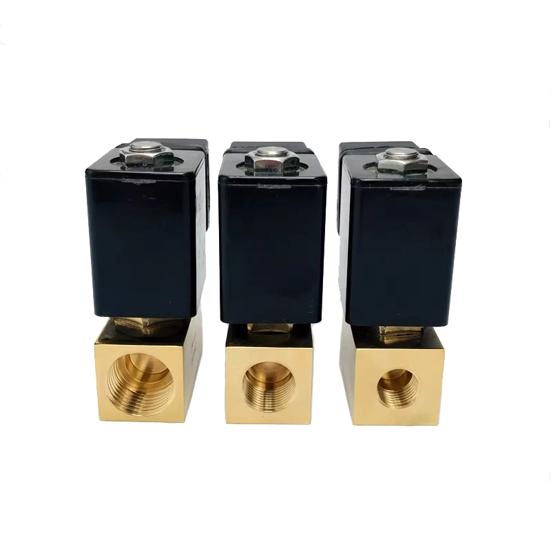 JT22-02 Direct Acting Brass Valve 80bar High Pressure Solenoid Valve 2 Way 1/4 3/8 1/2 BSP DC12V/24V AC220V Normal Close