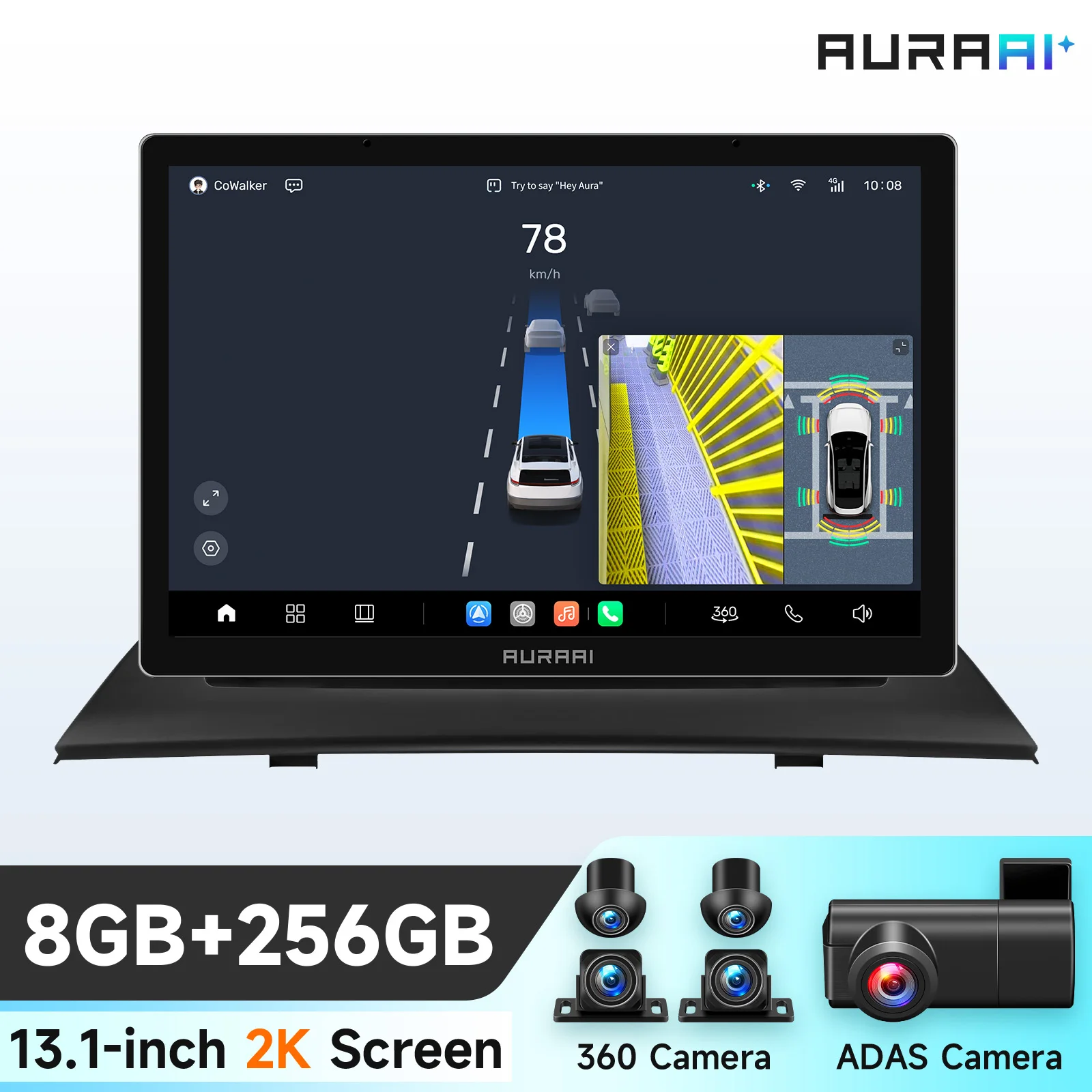 AURAAI X100 Autoradio für BMW X3 E83 2004 - 2012 Carplay Android Auto Multimedia-Player GPS ADAS 360 Kamera AI Sprachintelligenzsysteme 7870 4G Wifi