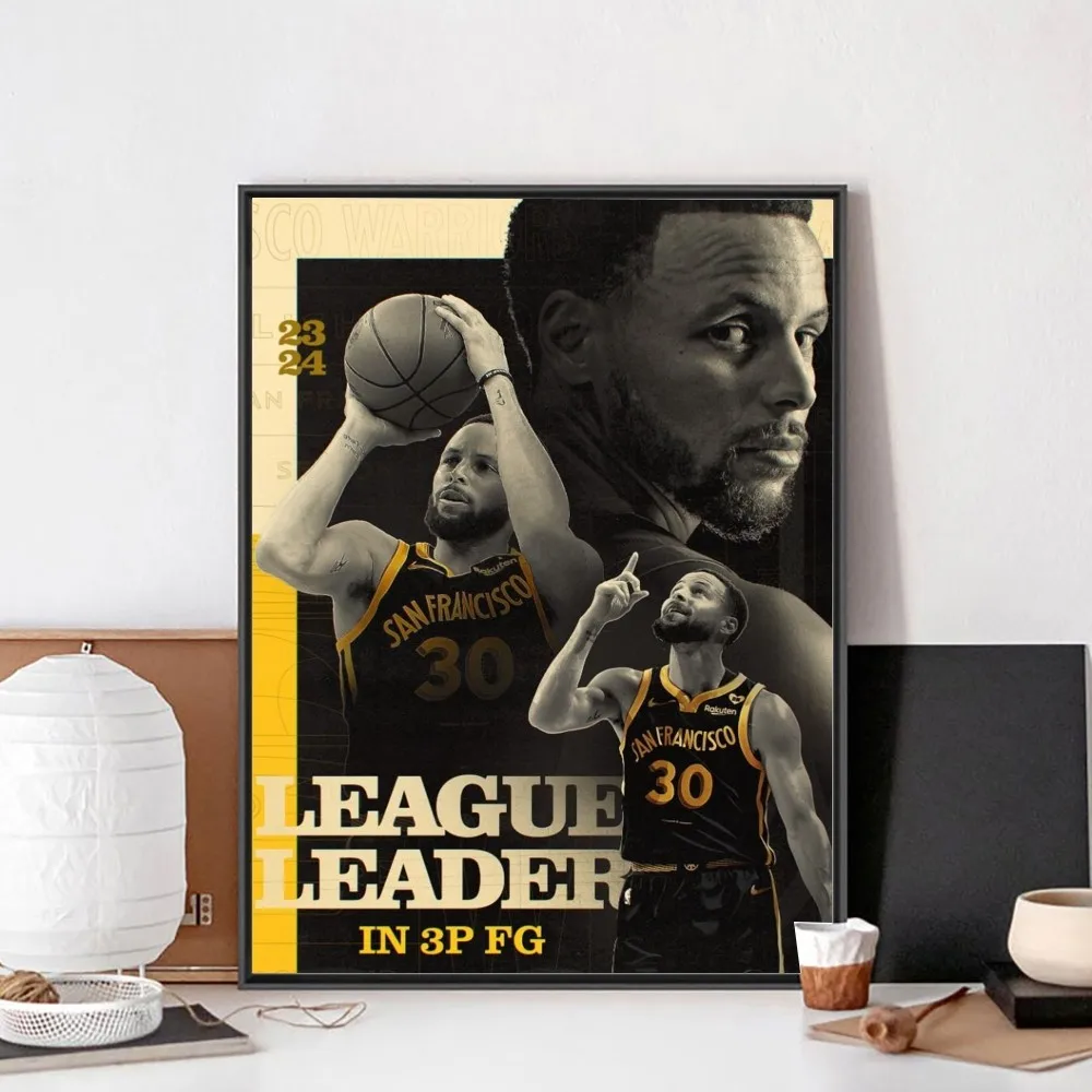 S-Stephen Curry Poster No Framed Poster Kraft Club Bar Paper Vintage Poster Wall Art Painting Bedroom Study Stickers