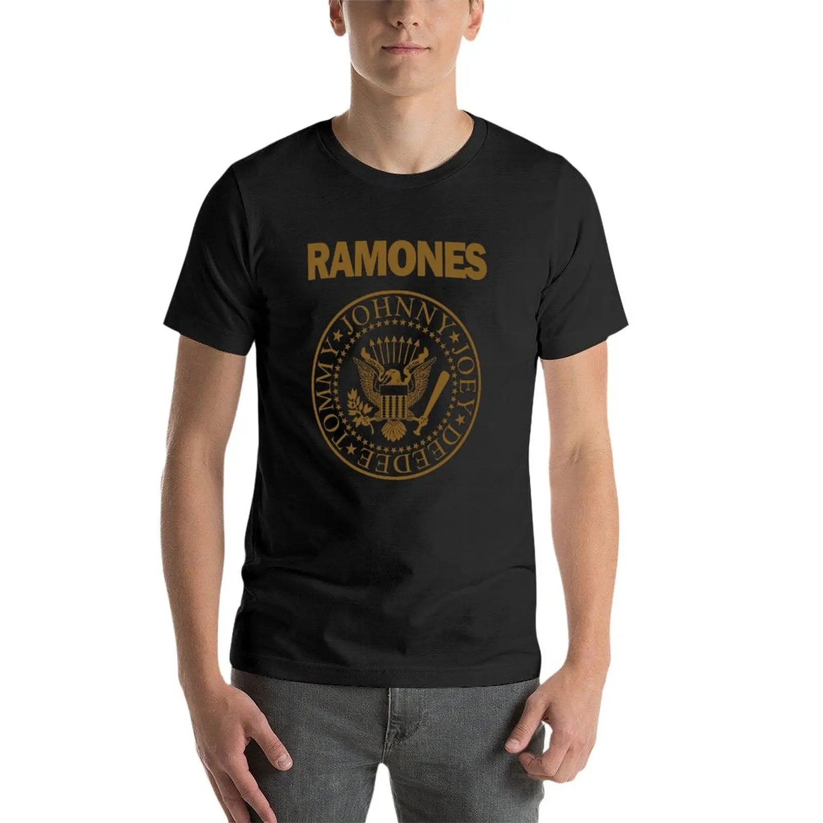 T-shirt graphique Golden Ramone pour homme, séchage rapide, sweat-shirt anime