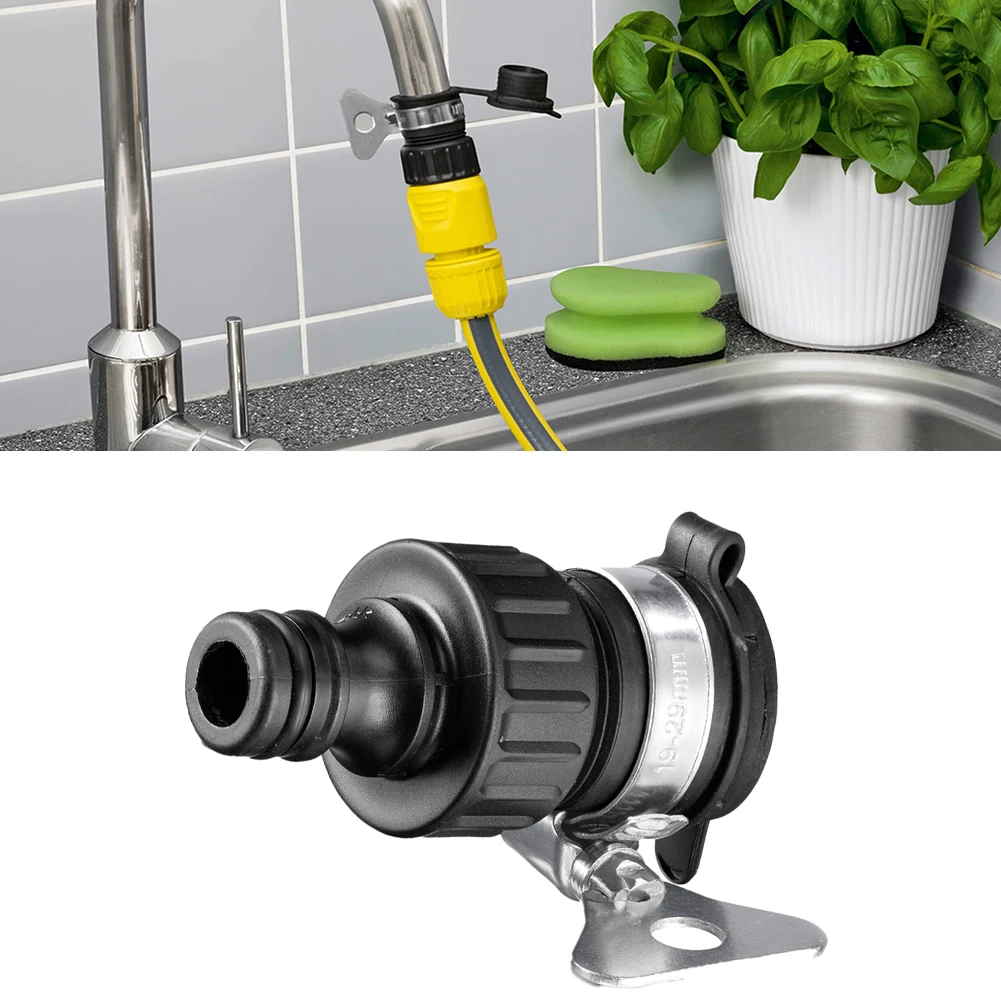 Black ABS External Tap Adapter For Karcher Pressure Washer Quick Connect Fitting For 4 5 Inch Water Pipe Garden Irrigation Tool