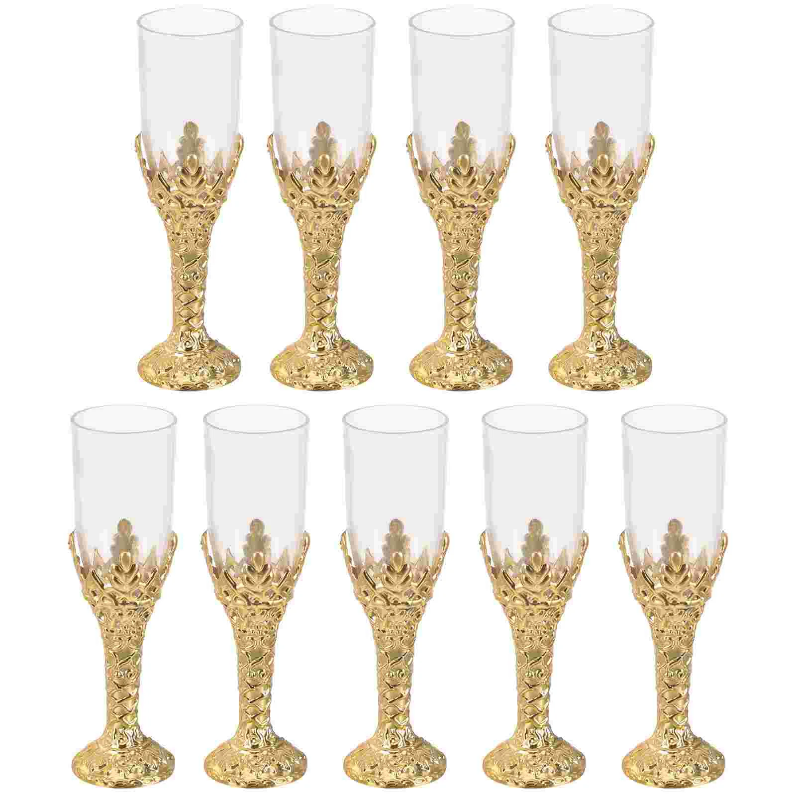 12 Pcs Halloween Bible Church Supplies Glass Decorations Party (Gold) 12pcs Pool Martini Glasses Plastic Whisky Goblet