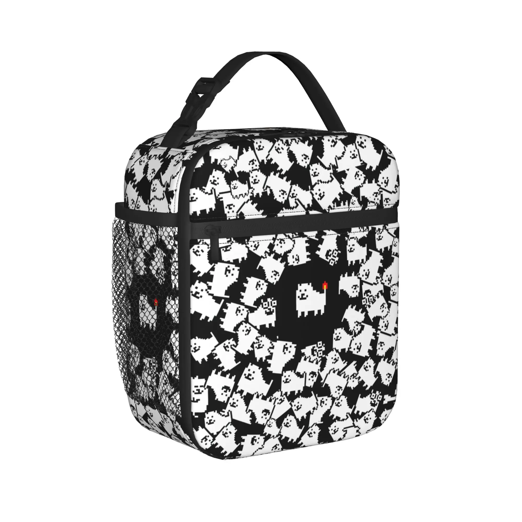 Trendy Popular Undertale Lunch Bag  Office Lunch Box For Adult Retro Print Tote Food Bags Waterproof Portable Cooler Bag