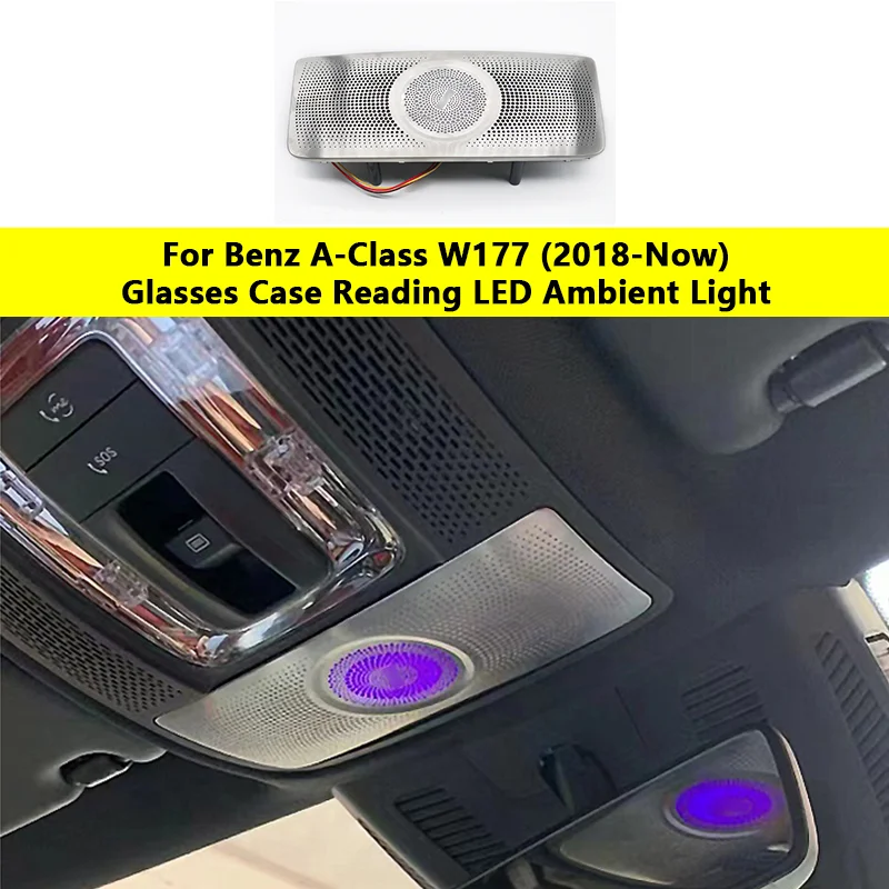 

For Mercedes-Benz A-Class W177 Glasses Case 64 Colors Reading LED Ambient Light Car Accessories Decoration Led Strip Lights