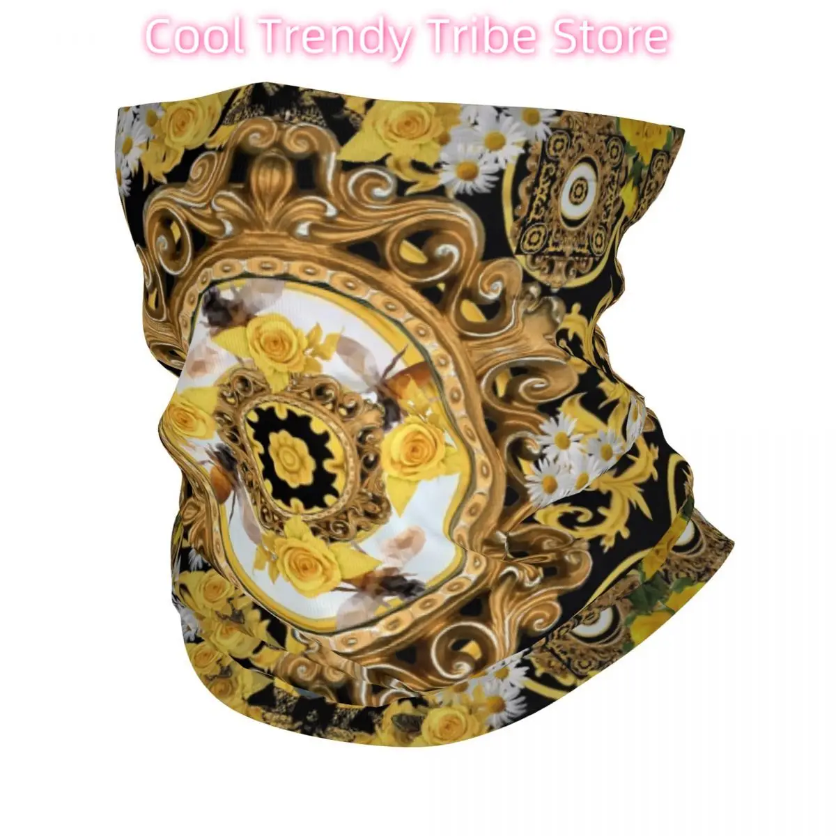 

Custom Baroque Art Painting Neck Gaiter Windproof Winter Bandana Scarf for Cycling